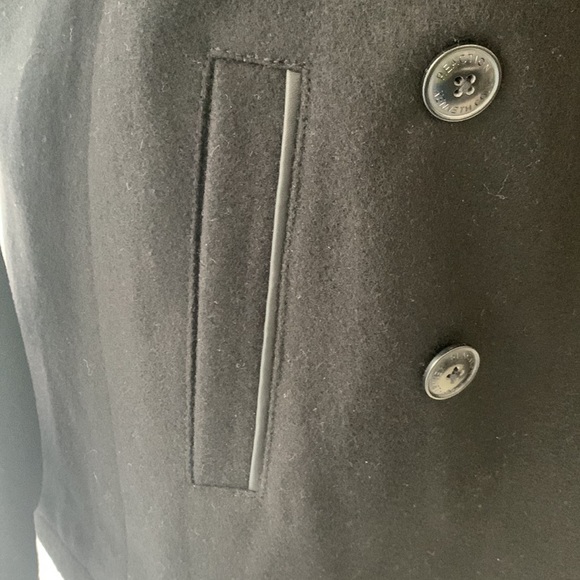 Kenneth Cole Reaction Black Wool Jacket/Peacoat size S - Picture 13 of 17